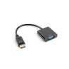 Adapter Lanberg AD-0002-BK (DisplayPort M - D-Sub (VGA) F 0,20m kolor czarny)