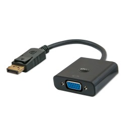 Adapter SAVIO CL-90 (DisplayPort M - D-Sub (VGA) F 0,20m kolor czarny)