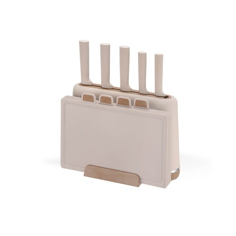 Zestaw noży + desek MR-1412-BEIGE MAESTRO