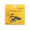 DeLOCK 0.25m VGA+USB2.0-A/HDMI 0,25 m VGA (D-Sub) + USB Czarny