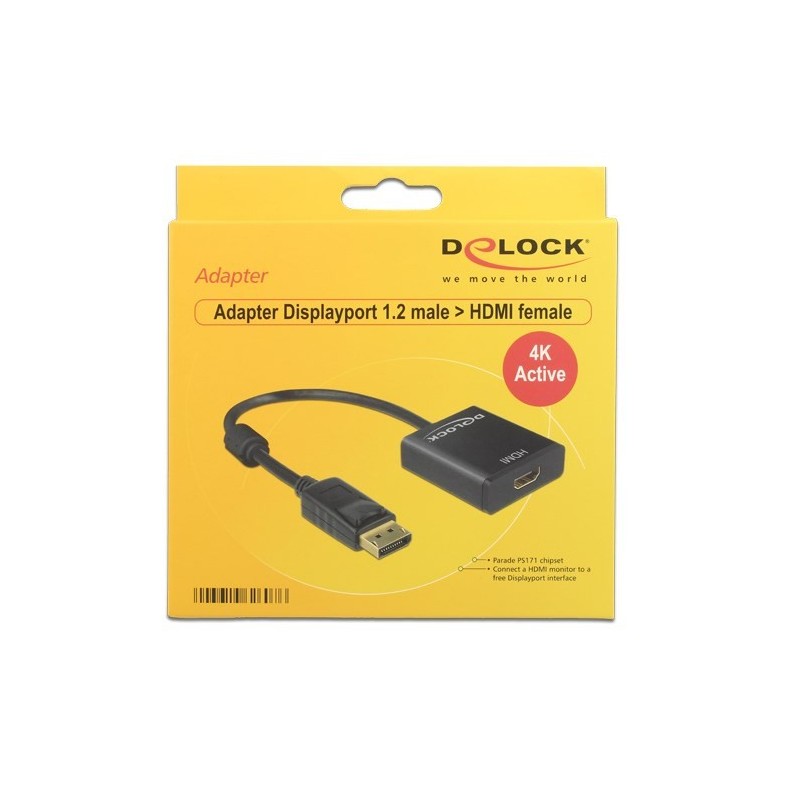 DeLOCK Adapter Displayport 1.2 męski