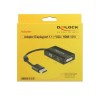 DeLOCK 0.16m DisplayPort/VGA+HDMI+DVI 0,16 m VGA (D-Sub)+ HDMI + DVI Czarny