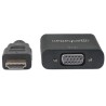 Adapter MANHATTAN HDMI-St. VGA-Bu. bk Polybag