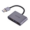 UNITEK ADAPTER USB-A - HDMI & VGA, FULLHD, M/F