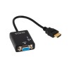 Adapter SAVIO cl-23 (HDMI M - D-Sub (VGA) F 0,20m kolor czarny)