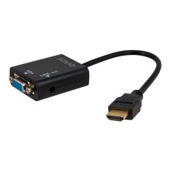 Adapter SAVIO cl-23 (HDMI M - D-Sub (VGA) F 0,20m kolor czarny)