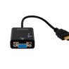 Adapter SAVIO cl-23 (HDMI M - D-Sub (VGA) F 0,20m kolor czarny)