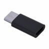 Adapter SAVIO AK-31/B (Micro USB F - USB typu C M kolor czarny)