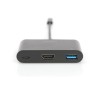 Digitus Wieloportowy adapter HDMI USB Type-C™, 3 porty