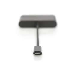 Digitus Wieloportowy adapter HDMI USB Type-C™, 3 porty