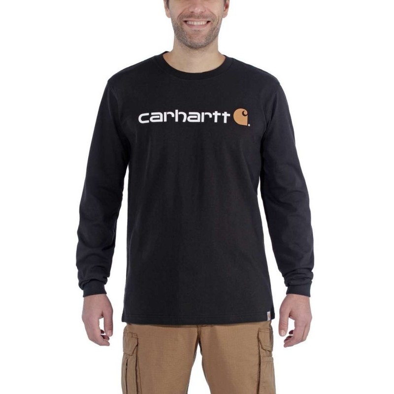 Bluza bez kaptura Carhartt Core Logo - black