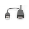 Kabel adapter HDMI 4K 30Hz zasilanie USB A na DisplayPort 2m