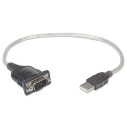 MANHATTAN KONWERTER ADAPTER USB NA RS232/COM/DB9 M