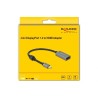 DeLOCK 66570 adapter kablowy 0,2 m Mini DisplayPort HDMI Typu A (Standard) Czarny, Szary