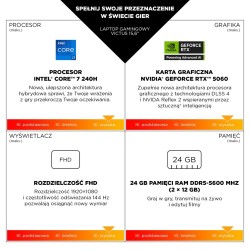 HP Victus 15-fa2243nw i5-13420H 15.6"FHD IPS 144Hz 300nits AG 16GB DDR4 3200 SSD512 GeForce RTX 4050_6GB Cam720p 70Wh Win11