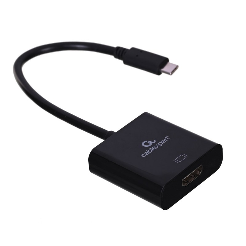 GEMBIRD ADAPTER NA KABLU USB TYP-C DO HDMI 4K 30HZ, 15CM, CZARNY