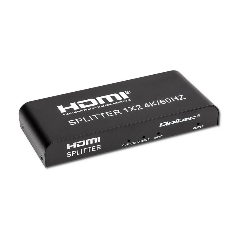 QOLTEC ROZDZIELACZ SPLITTER 2XHDMI 4KX2K | 6GB/S | 60HZ