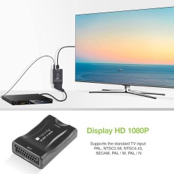 Konwerter AV Euro SCART do HDMI 720p/1080p Techly