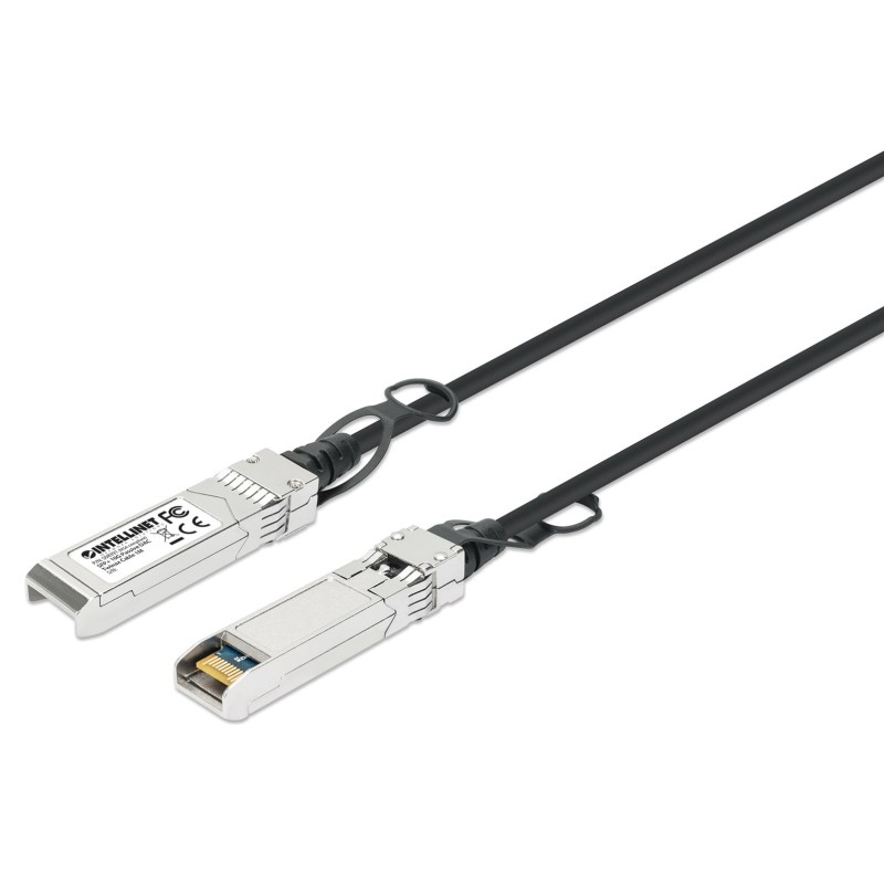 Intellinet 508391 kabel InfiniBand / światłowodowy 1 m SFP+ Czarny, Srebrny