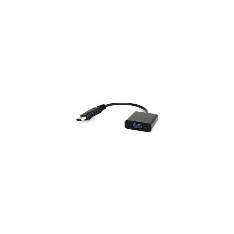 Adapter GEMBIRD A-DPM-VGAF-02 (DisplayPort M - D-Sub (VGA) F 0,15m kolor czarny)