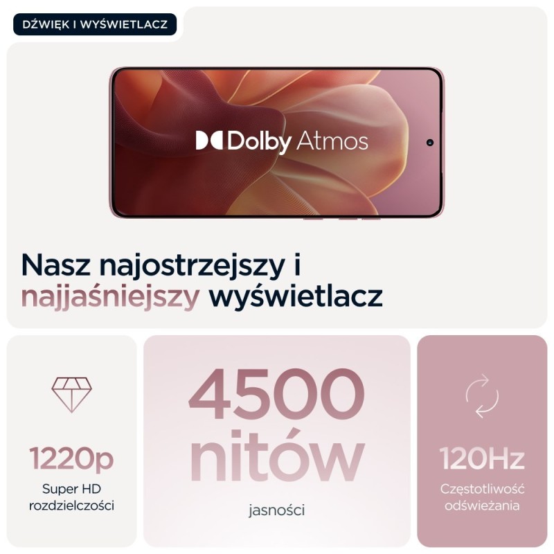 Telefon Motorola Edge 60 Fusion 5G 8RAM 256GB różowy