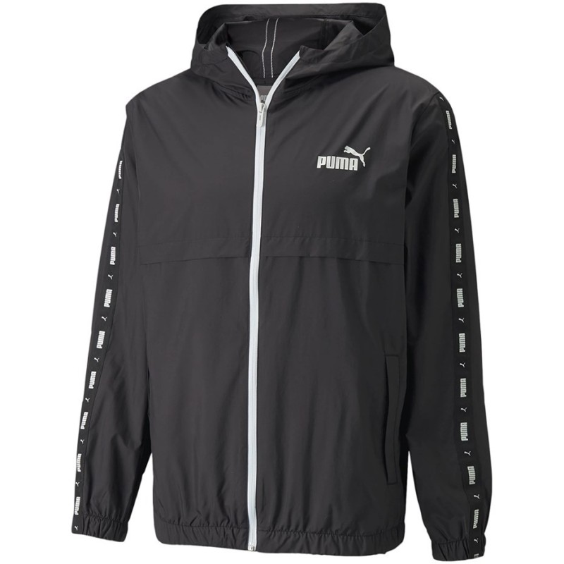 Kurtka męska Puma ESS+TAPE Windbreaker czarna 847477 01