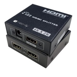 Splitter HDMI 1x2 4K30Hz Aktywny Rozdzielacz HDMI Techly