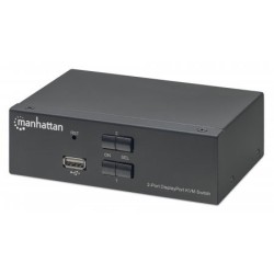 MANHATTAN PRZEŁĄCZNIK KVM DISPLAYPORT/USB 2X1 4K6