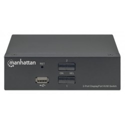 MANHATTAN PRZEŁĄCZNIK KVM DISPLAYPORT/USB 2X1 4K6