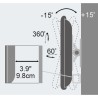 TECHLY UCHWYT ŚCIENNY TV LED/LCD 13-30 CALI 23KG O