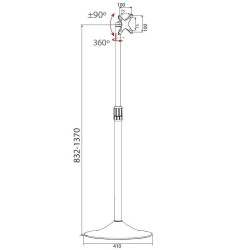 TECHLY STOJAK PODŁOGOWY LCD/LED 13-27 CALI 137 CM