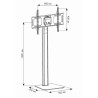 TECHLY STOJAK PODŁOGOWY TV LED/LCD 32-70 CALI 50KG