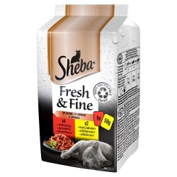 SHEBA Fresh & Fine mięsne dania w sosie - mokra karma dla kota - 6x50 g