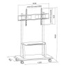 TECHLY STOJAK MOBILNY TV LED/LCD/PDP 55-120 CALI 1