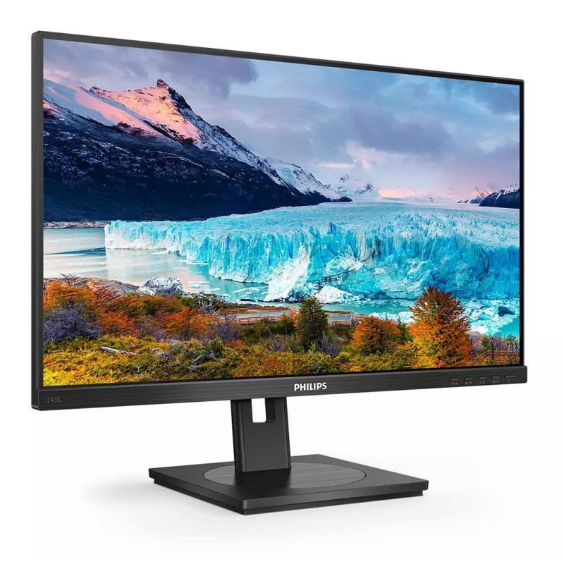 Philips S Line 243S1/00 monitor komputerowy 60,5 cm (23.8") 1920 x 1080 px Full HD LCD Czarny