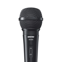 Shure SV200 - Mikrofon dynamiczny, uniwersalny, kardioidalny, włącznik, kabel