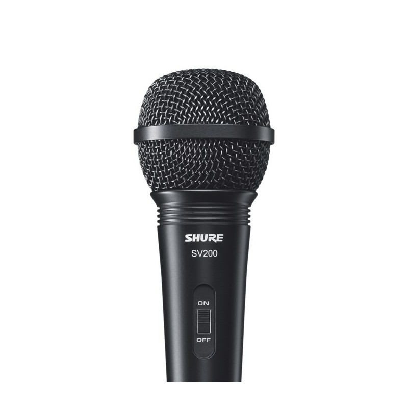 Shure SV200 - Mikrofon dynamiczny, uniwersalny, kardioidalny, włącznik, kabel