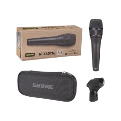 Shure NXN8/S - Mikrofon dynamiczny Nexadyne, Superkardioidalny ze złączem XLR, czarny