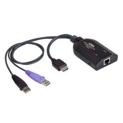 Adapter ATEN KA7168 (HDMI, USB 2.0 - RJ45 kolor czarny)