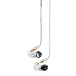 Shure SE215-CL-EFS - Słuchawki douszne, odłączany kabel, przezroczyste