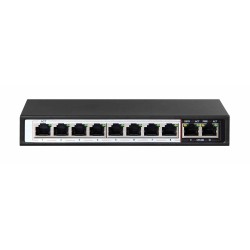 Extralink Switch PoE CERES 8x 100Mb/s PoE/PoE+, 2x RJ45 Uplink 100Mb/s, 96W