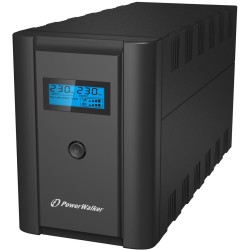 PowerWalker VI 2200 LCD/IEC Technologia line-interactive 2,2 kVA 1200 W 6 x gniazdo sieciowe