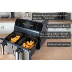 Frytownica Unold Air Fryer Double Twin Zone srebrny
