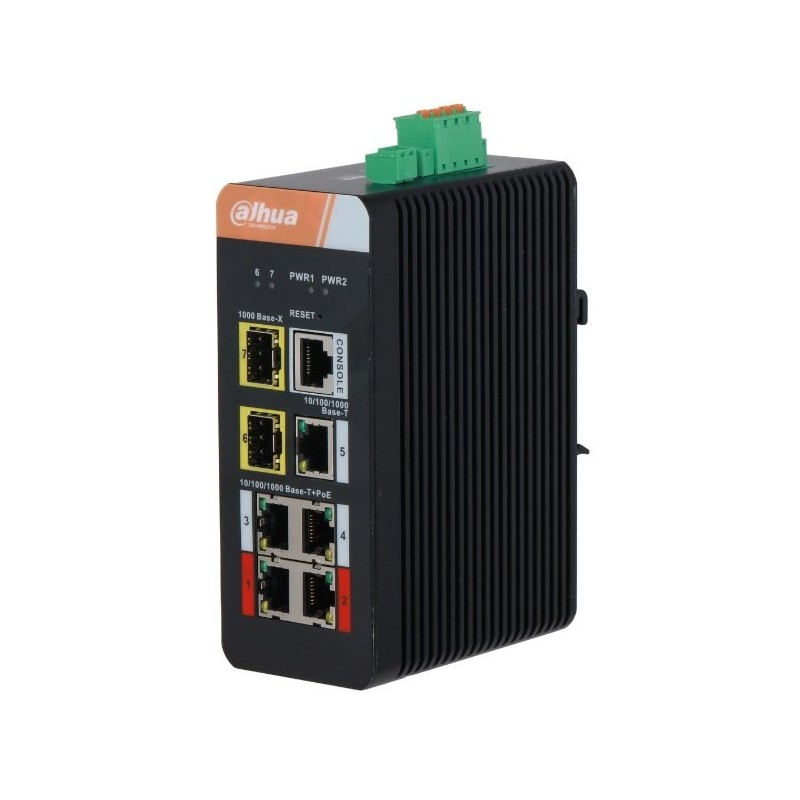 switch przemysłowy IS4207-4GT-120 5-portowy + 2 x SFP Dahua