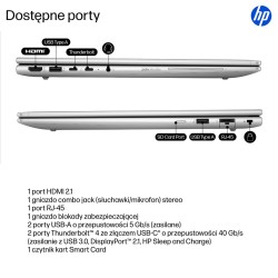 HP EliteBook 6 G1i Ultra 5 225U 16.0"WUXGA IPS 300nits AG 24GB DDR5 5600 SSD512 Arc Cam 5Mpx 56Wh W11Pro Pike silver aluminium