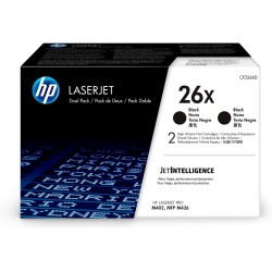 HP 26X – zestaw 2 czarnych, oryginalnych wkładów z tonerem XL