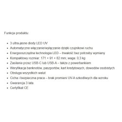 SAFESCAN TESTER BANKNOTÓW 55 LED