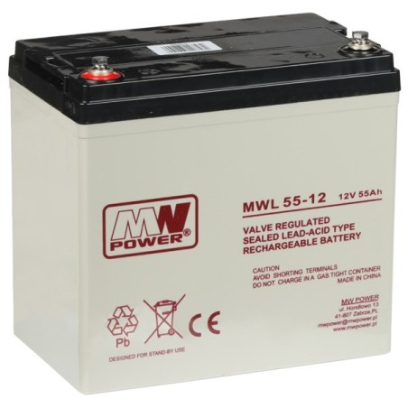 Akumulator 12V/55AH-MWL MW Power