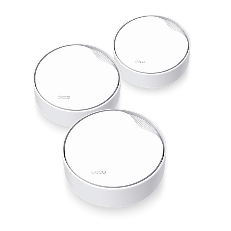 TP-Link DECO X50-PoE(3-PACK) Dual-band (2.4 GHz/5 GHz) Wi-Fi 6 (802.11ax) Biały Wewnętrzne