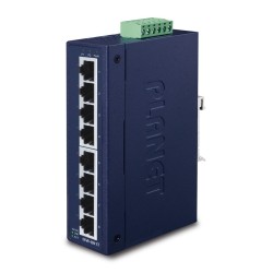 PLANET ISW-801T łącza sieciowe Nie zarządzany L2 Fast Ethernet (10/100) Niebieski